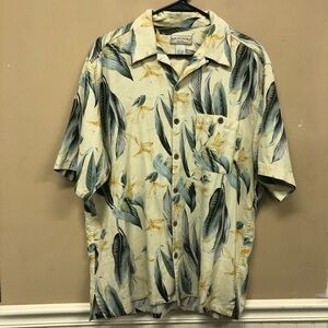 Boca Classics Island Large  Floral 100% Silk Shirt